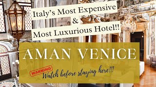 Hotel Aman Venice - Italy's Most Expensive Hotel! Room Tour on my Honeymoon 🇮🇹