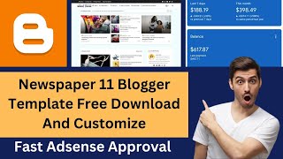 Newspaper 11 Blogger Template Free Download And Customize | Fast Adsense Approval