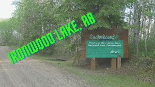 Ironwood Lake, Alberta.  Campground  review with fishing.