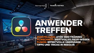 DaVinci Resolve Anwendertreffen | Filmschnitt | Effektvolle Übergänge in Fusion | Resolve Tricks