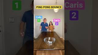 PING PONG BOUNCE CHALLENGE!! #shorts