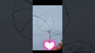 china Rose  🌺#shorts drawing #viral tricks #esy drawing #art