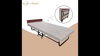 Laicozy Metal Frame Rollaway Bed Portable Folding Beds