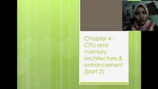 Chapter 4 cpu and memory architecture part2