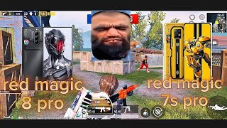 #pubgtest #redmagic8pro #redmagic7spro red magic 8 pro vs Red magic 7spro PUBG test