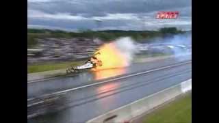 Bruce Litton Top Fuel Crash