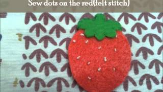 Kawaii Fruit Collab Day 1 of 5 : Strawberry Plushie Tutorial