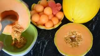 Как красиво нарезать дыню How to cut a cantaloupe