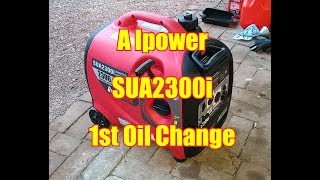 A IPower SUA2300i 1st Tank of Gas & Oil Change