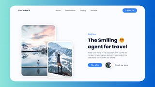Build A Complete Responsive Travel Website Using HTML CSS & JS | Travel Website