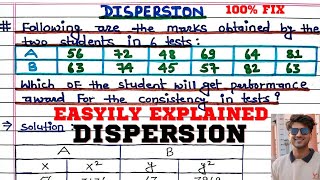 Following are the marks obtained by two students x and y, which of the student is more consistent