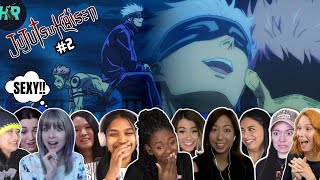 [Girls React] Gojo HUMBLES Sukuna!!😱🔥 Jujutsu Kaisen Season 1 Episode 2 Reaction Mashup