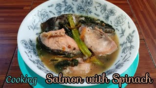 Salmon with Red Spinach | Mers Cuisine (Mixed Vlog)