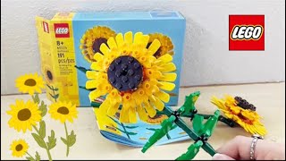 LEGO Sunflowers 40524 ✨Chill Speed Build + Unboxing✨