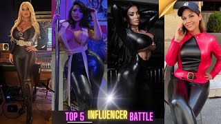 Influencer VS. Battle Top 5 - Aurora Sarto x Mandity Izabella - Insta Curvy Leather Fashion Models