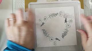 Stamp a Wreath with the Stamp Wheel Part 1 #stampwheel #altenew