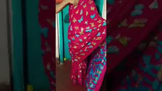 soseki yeta undi chepandi??beautifully no #viral #saree #embroidery #viralvideo