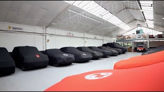 Car storage at The Classic Car Company