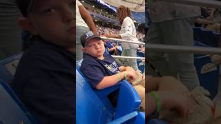 Explaining why he hasn't caught a ball. #shorts #mlb #baseball #tampabayrays #tampa #tampabay