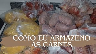 COMO EU ARMAZENO E ORGANIZO CARNES NO CONGELADOR PARA FACILITAR O MEU DIA A DIA.