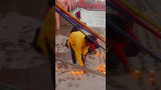 Deepak jala ke apni khushi jahir karte Ram Bhagat #rammandir ayodha #vlog