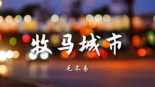 ♪牧马城市 - 毛不易『若男孩笑了哭了累了说要去流浪，留下大人的模样，看岁月剑拔弩张，总会有个人成为你的远方』