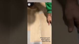 Easy installation of SPC flooring