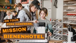 Mit Spaß und Säge: Mission Bienenhotel an der Jenaplan-Schule in Würzburg