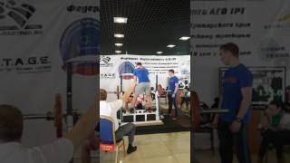 Powerlifting. Пауэрлифтинг. Жим лежа 135 кг. Кубок ПК. г Артем. 26.04.2015 г.