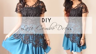 DIY Lace Combo Party Dress