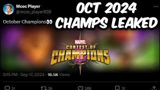 Mcoc October 2024 Champs Leak!? Super Hyped!