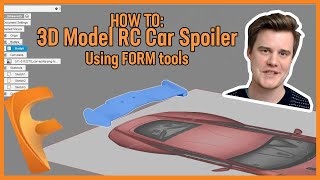 Fusion 360 Form 3D modelling | RC Car spoiler