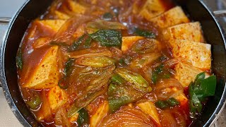 [돼지 두부 두루치기 레시피]다른 반찬 필요없는 두루치기 레시피!/kimchi,dubu,pork stew