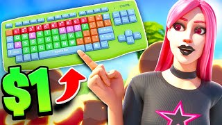 Playing Fortnite on a $1 Keyboard from TEMU...