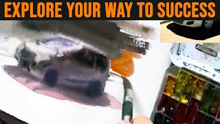 Watercolor EXPLORATION Painting Demo