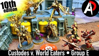 Adeptus Custodes vs. World Eaters I Combat Patrol WORLD CUP! GROUP E Warhammer battle report