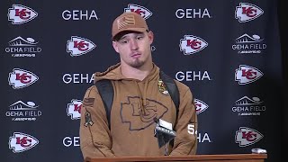 Chiefs-Broncos postgame reaction: Leo Chenal breaks down game-winning field goal block against Br...