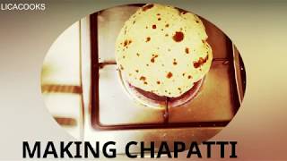 MAKING CHAPATI (PHULKA)