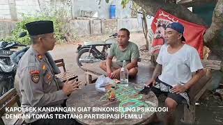 KAPOLSEK KANDANGAN GIAT BINKONSELING PSIKOLOGI KPD TOMAS TENTANG PARTISIPASI PEMILU