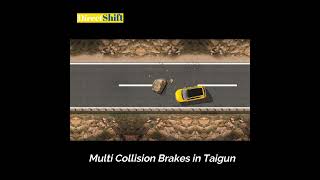 Multi Collision Brakes in VW Taigun #multicollisionbrake #shorts #taigun #volkswagen