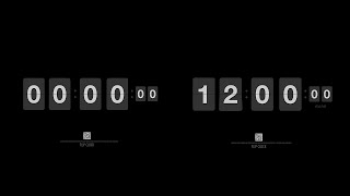 💡  AM 00:00 - 12:00 h Flip Clock Screensaver Time Countdown