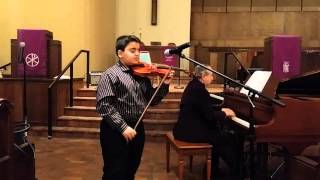 David Tovmasyan 10 yr. old Violin Performing J.B. Accolay Concerto in A Minor Violin