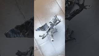 Spray Painting Dragon Ornament then making it AI Art #dragon #spraypainting #ai #aiart