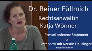 "Dr. Reiner Füllmich"   Katja Woermer PK & Interview