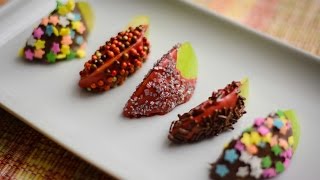 Chocolate Covered Apple Treats. How to make Chocolate Covered Apple.Chocolate covered Apple Slices.