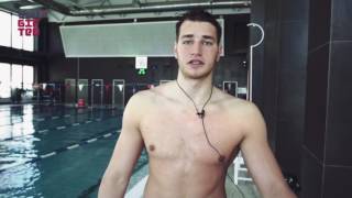 Урок плавания на спине . Swimming Backstroke technique of world champion exercise