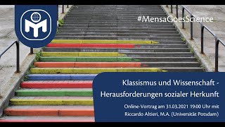 #MensaGoesScience (25 ) | Riccardo Altieri: Klassismus