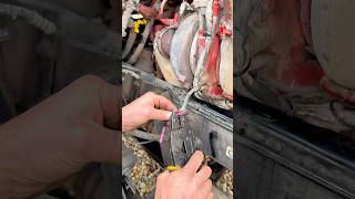 Quick harness repair for semi trucks #mechanic #dieselmechanic l