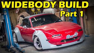 Widebody Miata Build. Part 1: Installing the Flares.