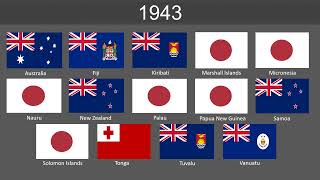 Evolution of Oceania flags